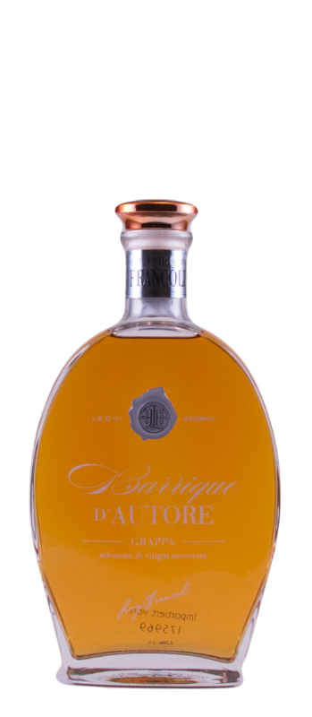 Grappa Barrique d'Autore, OHNE HOLZKISTE,  Luigi Francoli