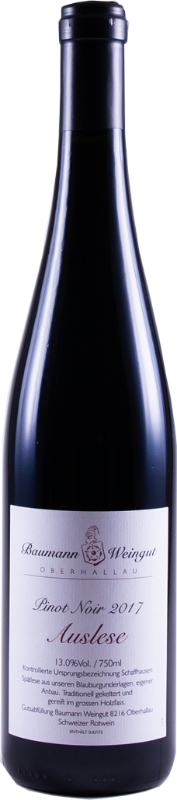 Pinot Noir Auslese, Oberhallau AOC, Weingut Baumann