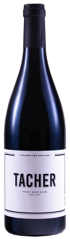 Pinot Noir Tacher,  Hallau AOC, Weinkellerei STRADA
Silber Expovian 2021, Silber Decanter World Wine Award
