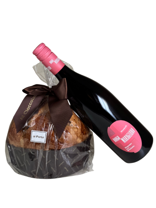 Set 2  Geschenkpakete für Weihnachten 2025- Brachetto
1 Monticelli, Piemonte DOC Brachetto
1 Panettone Schokolade (Al Porto)
