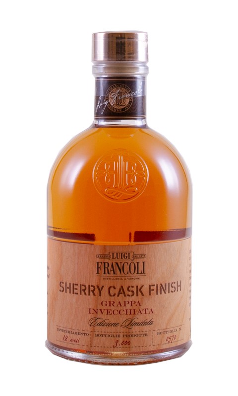 Grappa SHERRY CASK FINISH, Luigi Francoli
Edizione Limitata