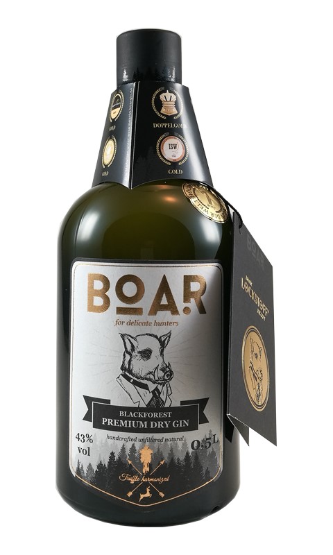 Gin BOAR, Schwarzwald Dry Gin, Global Spirits Award 2017 in Las Vegas, BESTER GIN DER WELT