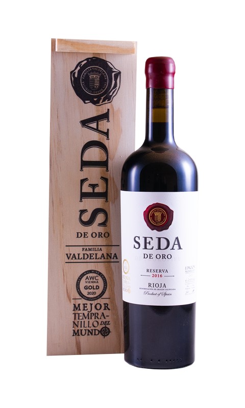 SEDA de Oro Reserva, Bodegas Valdelana, MEJOR TEMPRANILLO DEL MUNDO, AWC Vienna 2020
