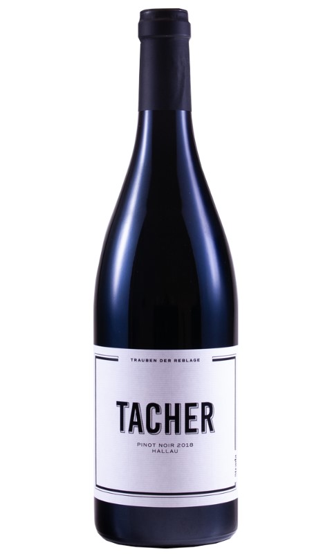 Pinot Noir Tacher,  Hallau AOC, Weinkellerei STRADA
Silber Expovian 2021, Silber Decanter World Wine Award
